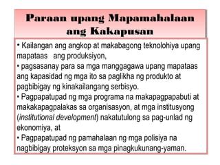 mapapamahalaan ang kakapusan|Palatandaan NG Kakapusan, Paraan Upang Mapamahalaan Ang .